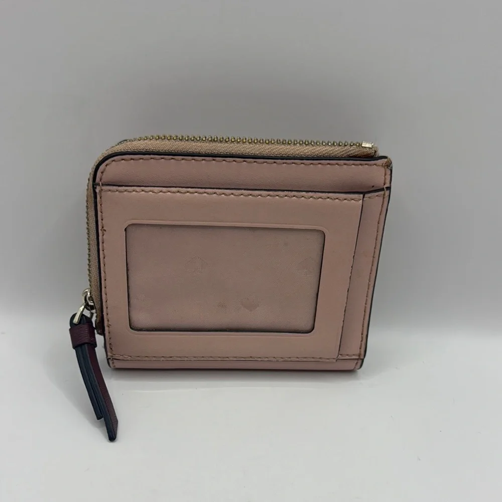 Kate Spade novelty floral pup small L zip wallet